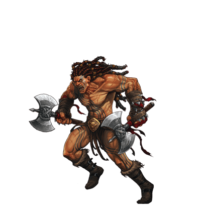 Berserker, as drawn in the game